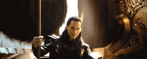 Loki on the throne in Thor: The Dark World