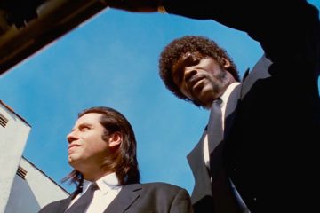 Vincent Vega (John Travolta) and Jules Winnfield (Samuel L. Jackson) open a trunk in Quentin Tarantino's Pulp Fiction