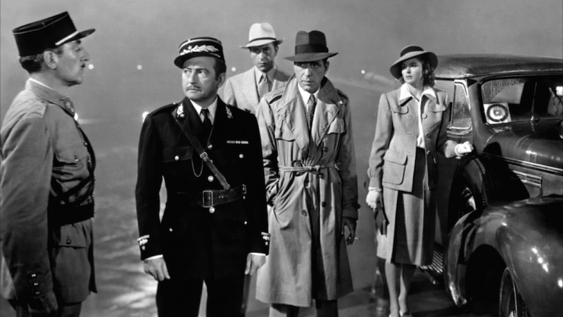 Claude Rains, Paul Henreid, Humphrey Bogart, and Ingrid Bergman headline the cast of Casablanca