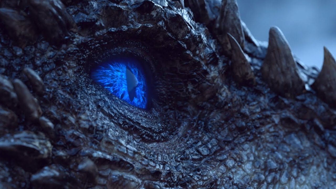 The dragon Viserion rises as an ice dragon on Game of Thrones