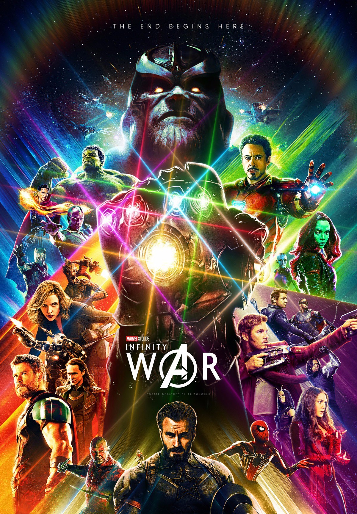 Fan-made Avengers: Infinity War poster by artist Pierre-Luc Boucher