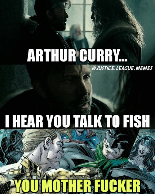 Justice League "I Hear You Talk to Fish" dialogue