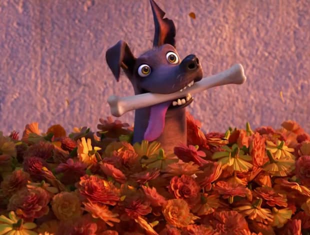 Dante, the dog from Pixar's Coco