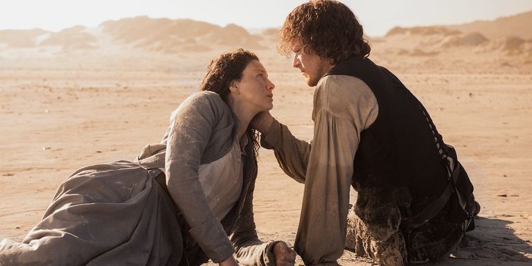Claire and Jamie in the final scene of Outlander Season 3 Episode 13 finale