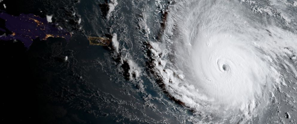 Hurricane Irma before reaching Puerto Rico