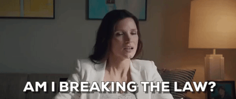 Jessica Chastain as Molly Bloom asking "Am I breaking the law?" in Molly's Game
