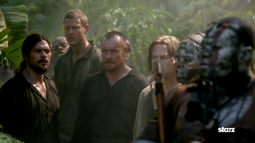 Captain Flint and his crew are taken captive by maroons (ex-slaves) in Black Sails