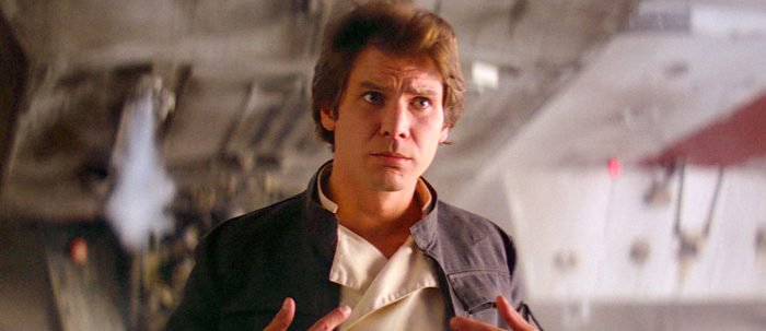 Harrison Ford as Han Solo in The Empire Strikes Back