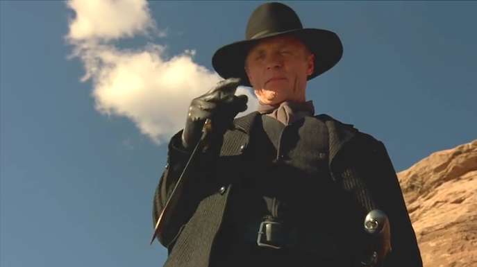 Ed Harris as The Man in Black in Episode 1 of Westworld