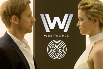Jimmi Simpson as William and Tallulah Riley as Angela in HBO's Westworld