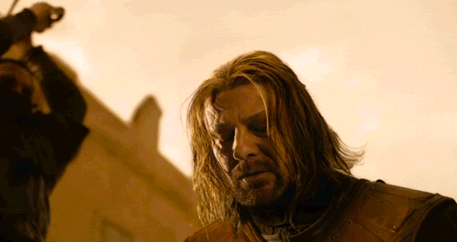 Ned Stark (Sean Bean) dies on Game of Thrones