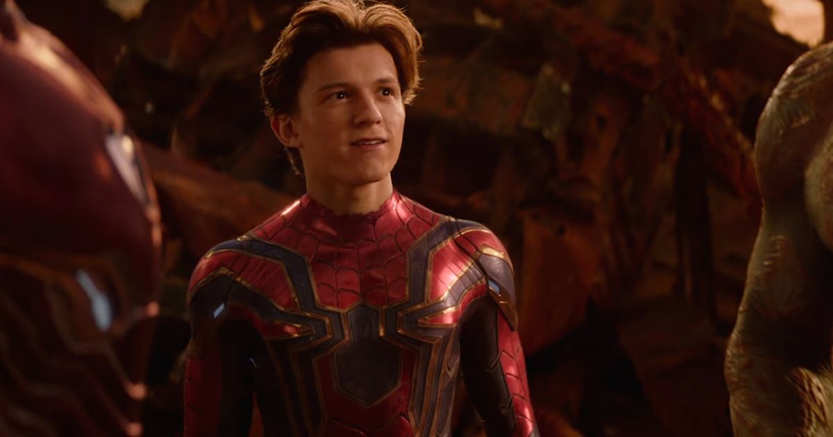 Tom Holland as Spider-Man in Avengers: Infinity War