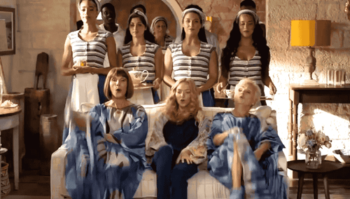 A musical number from Mamma Mia: Here We Go Again