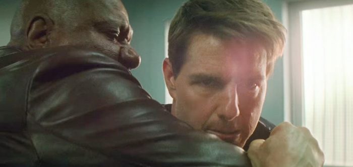 Ving Rhames as Luther Stickell and Tom Cruise as Ethan Hunt in Mission: Impossible - Fallout