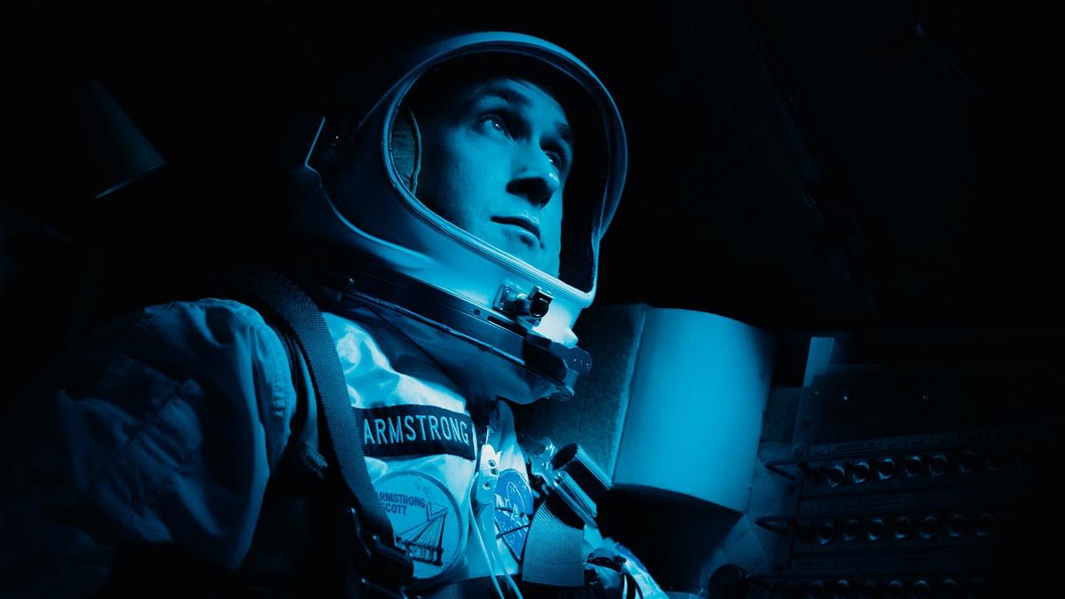 Ryan Gosling as NASA astronaut Neil Armstrong in the Damien Chazelle movie First Man