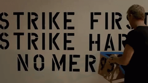 Cobra Kai motto: Strike First. Strike Hard. No Mercy.
