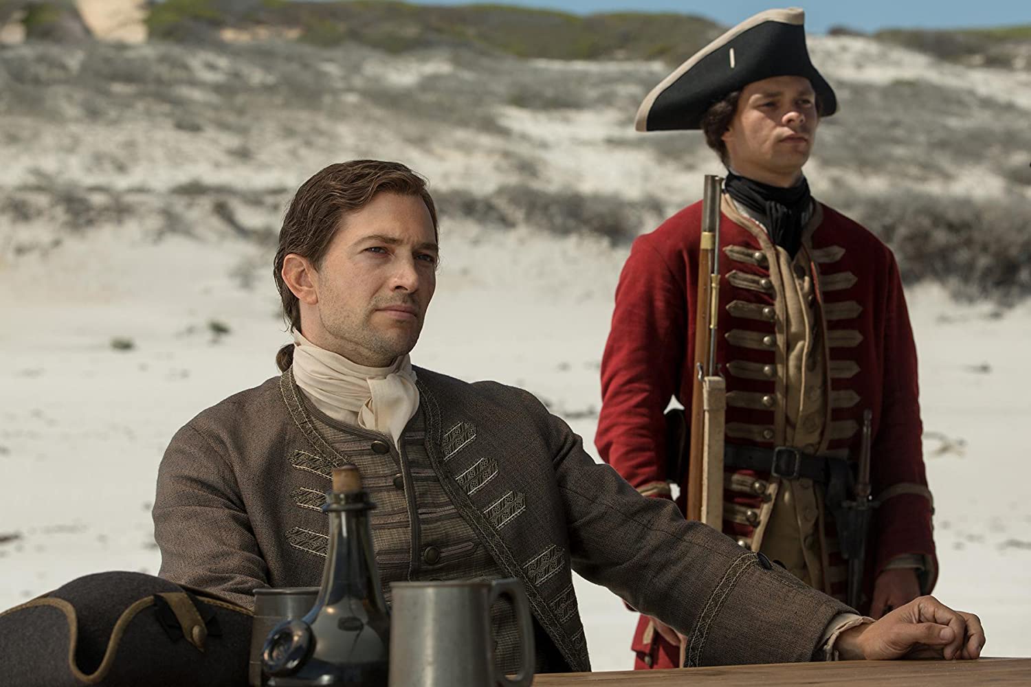 Luke Roberts stars as the privateer and governor of Nassau, Woodes Rogers, in Black Sails