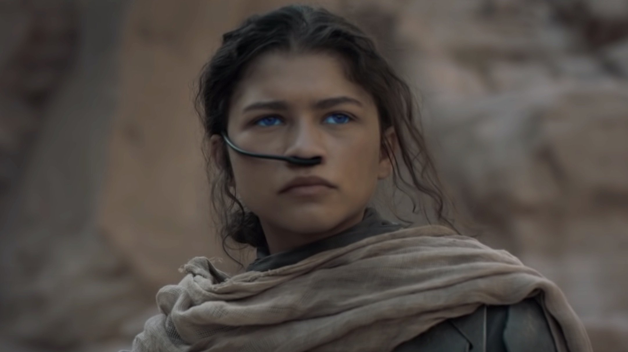 Zendaya as blue-eyed Chani in Dune (2021)