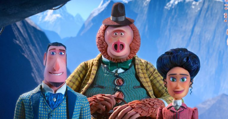 Hugh Jackman, Zach Galifianakis, and Zoe Saldana are the voice actors of Sir Lionel Frost, Susan the Sasquatch, and Adelina Fortnight in Laika's animated movie Missing Link